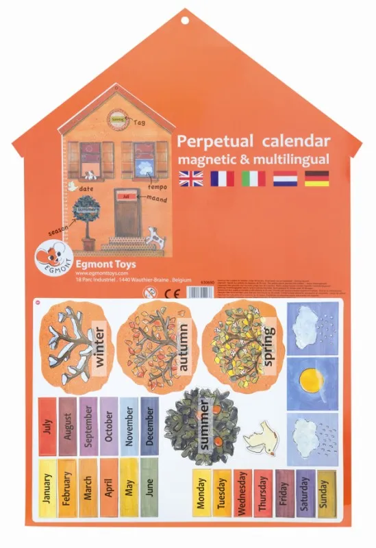 Magnetic perpetual calendar