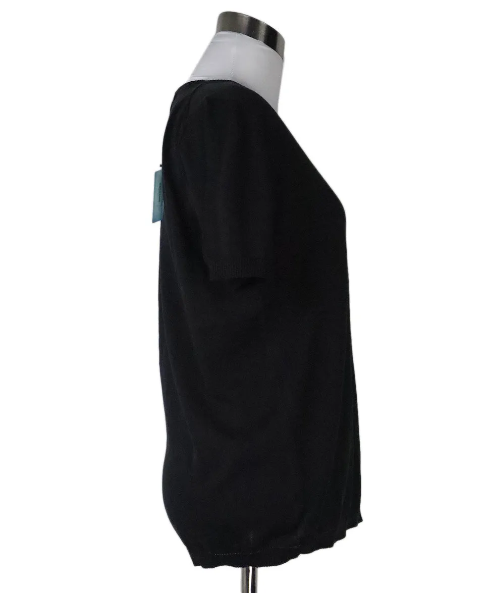 Malo Black Shortsleeve Cotton Crewneck sz 12