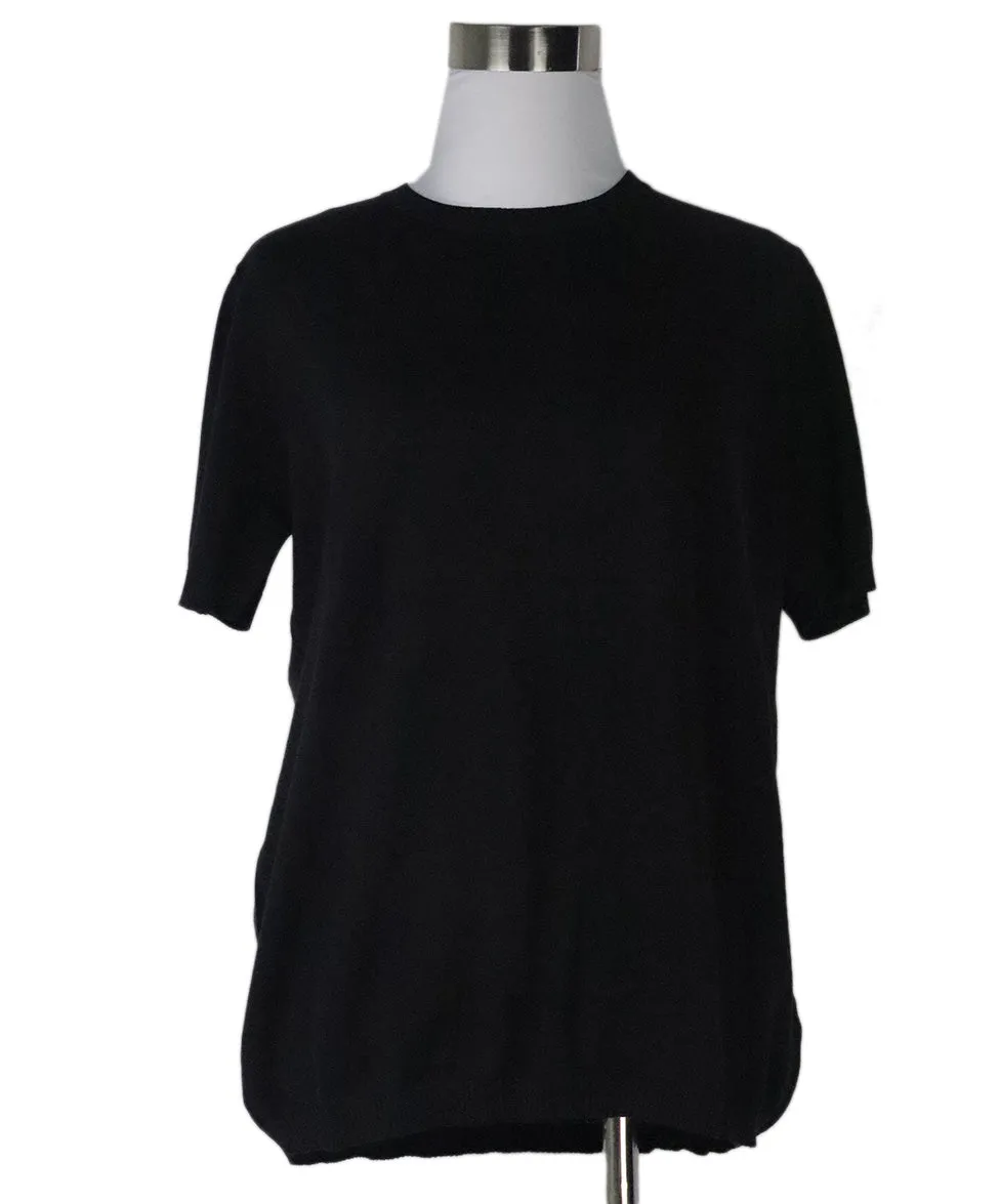 Malo Black Shortsleeve Cotton Crewneck sz 12