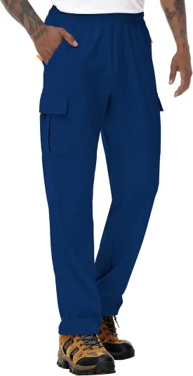Mens Hiking Cargo Pants Lightweight Quick Dry Athletic Zipper Pockets Outdoor Pants