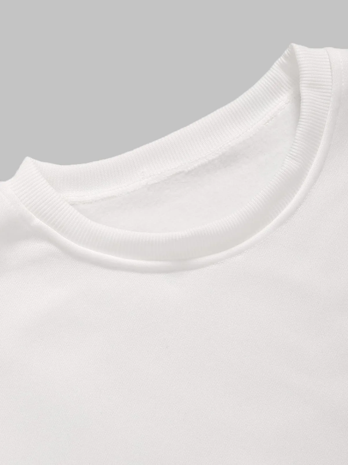 Men's Letter Smiley Face Print Casual Round Neck Pullover Sweatshirt