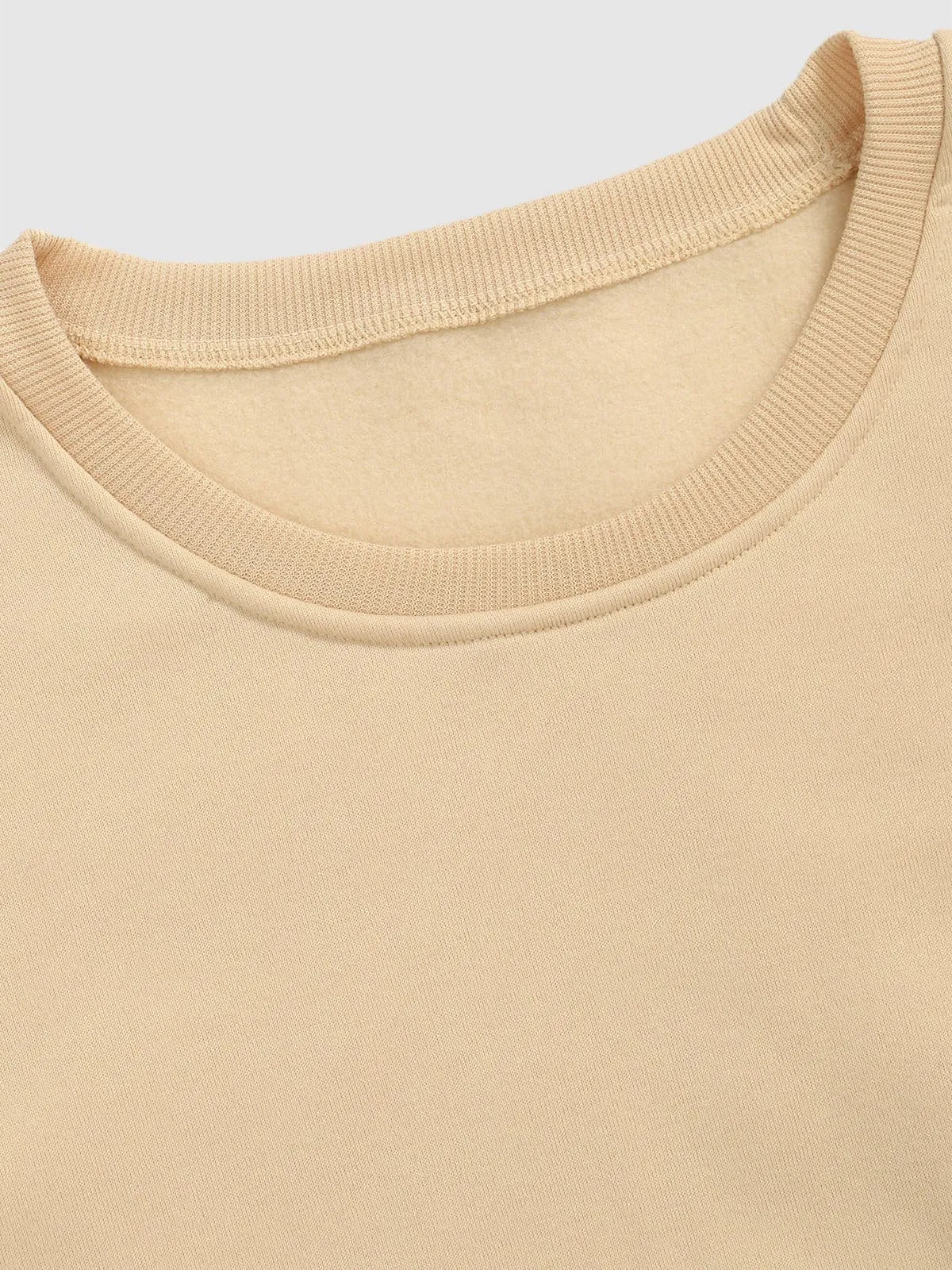 Men's Letter Smiley Face Print Casual Round Neck Pullover Sweatshirt