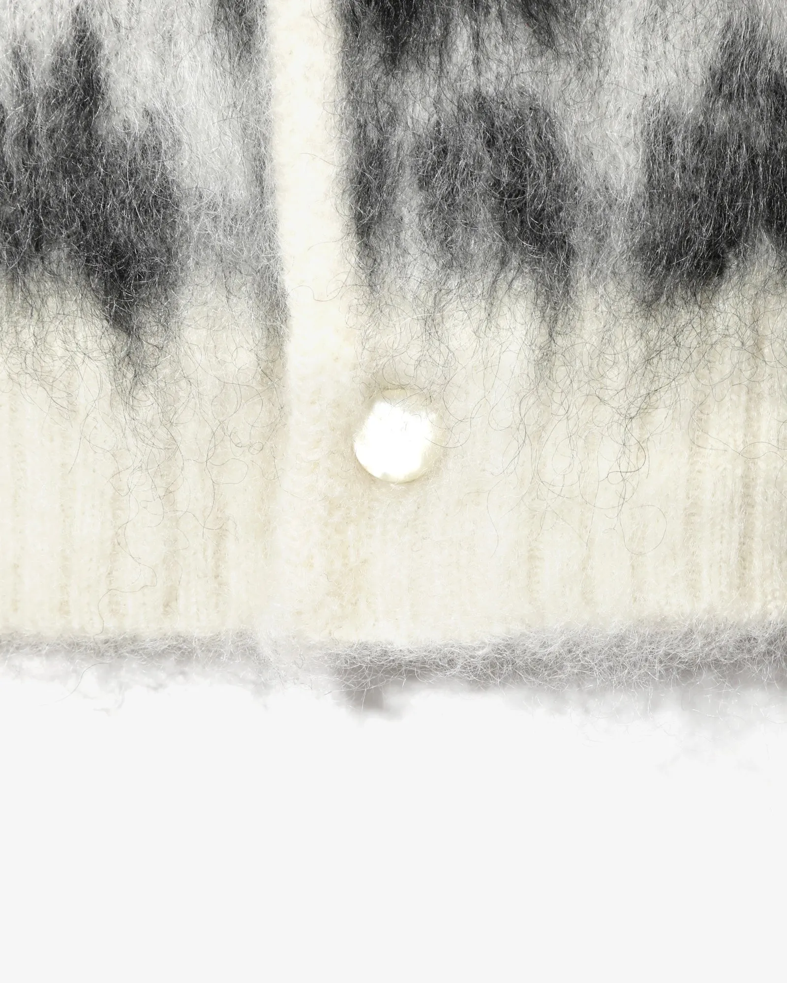 Needles Mohair Cardigan Rose Ice White