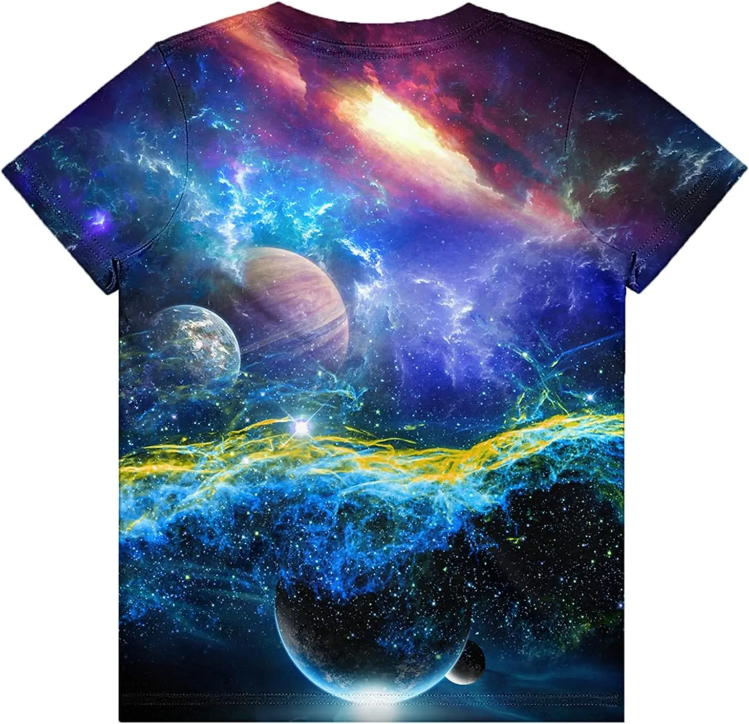 Neemanndy Teens Boys Girls Shirts 3D Print Colorful Design Graphic Tee Shirt with Short Sleeve for Kids 6-16 Years