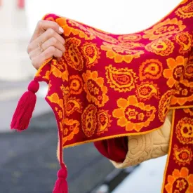 Paisley Long Knitted Scarf