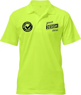 Print Your Design | Custom Personalized Polo Shirt for Men & Women, Short Sleeve Sports Golf Tennis T-Shirt