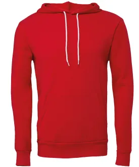 Red - Unisex polycotton fleece pullover hoodie