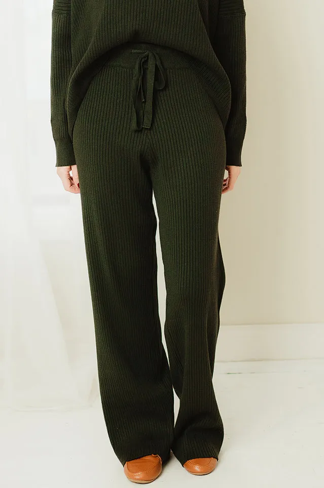Relaxed Sweater Knit Pants