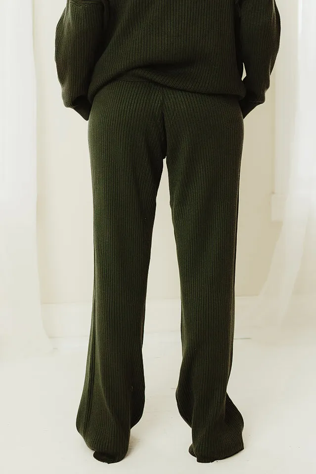 Relaxed Sweater Knit Pants
