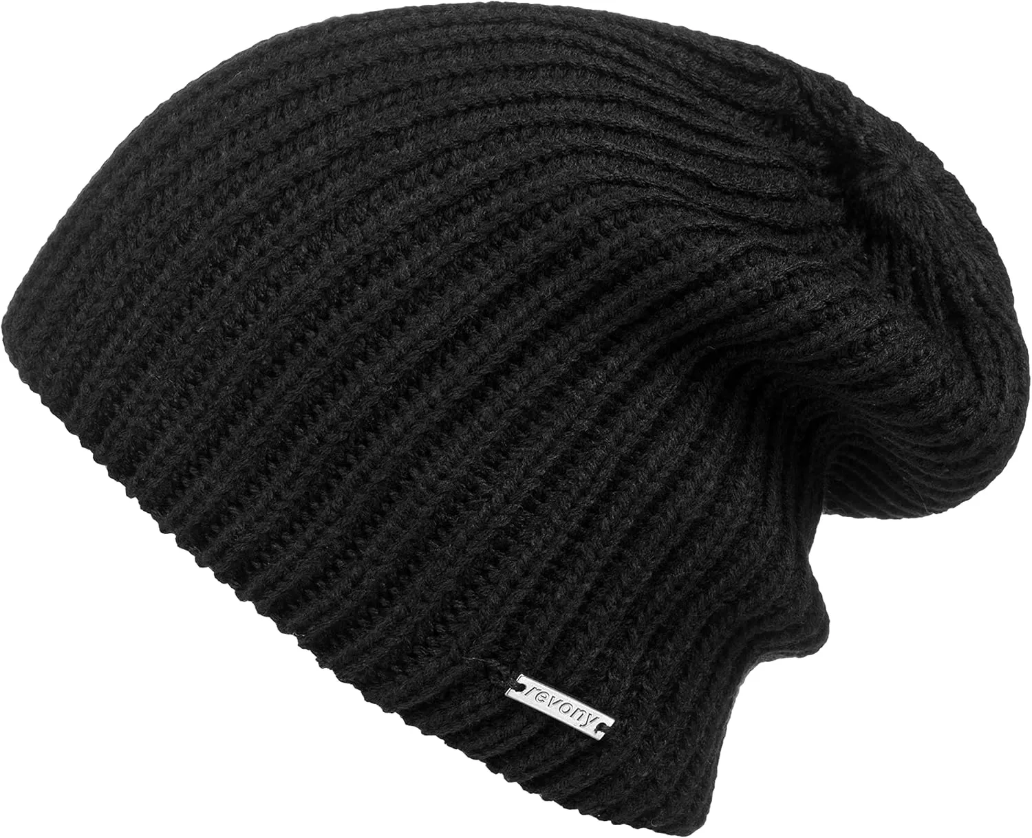 Revony Soft Stretch Rib Beanie for Women - Trendy Skully for Winter Days