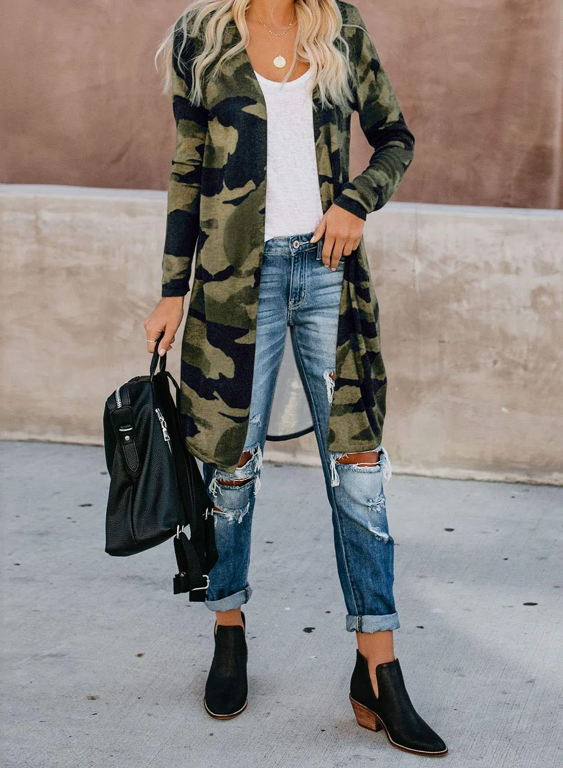Riverbend Camo Cardigan Sweater