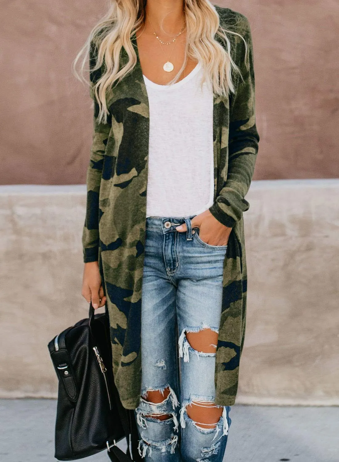 Riverbend Camo Cardigan Sweater