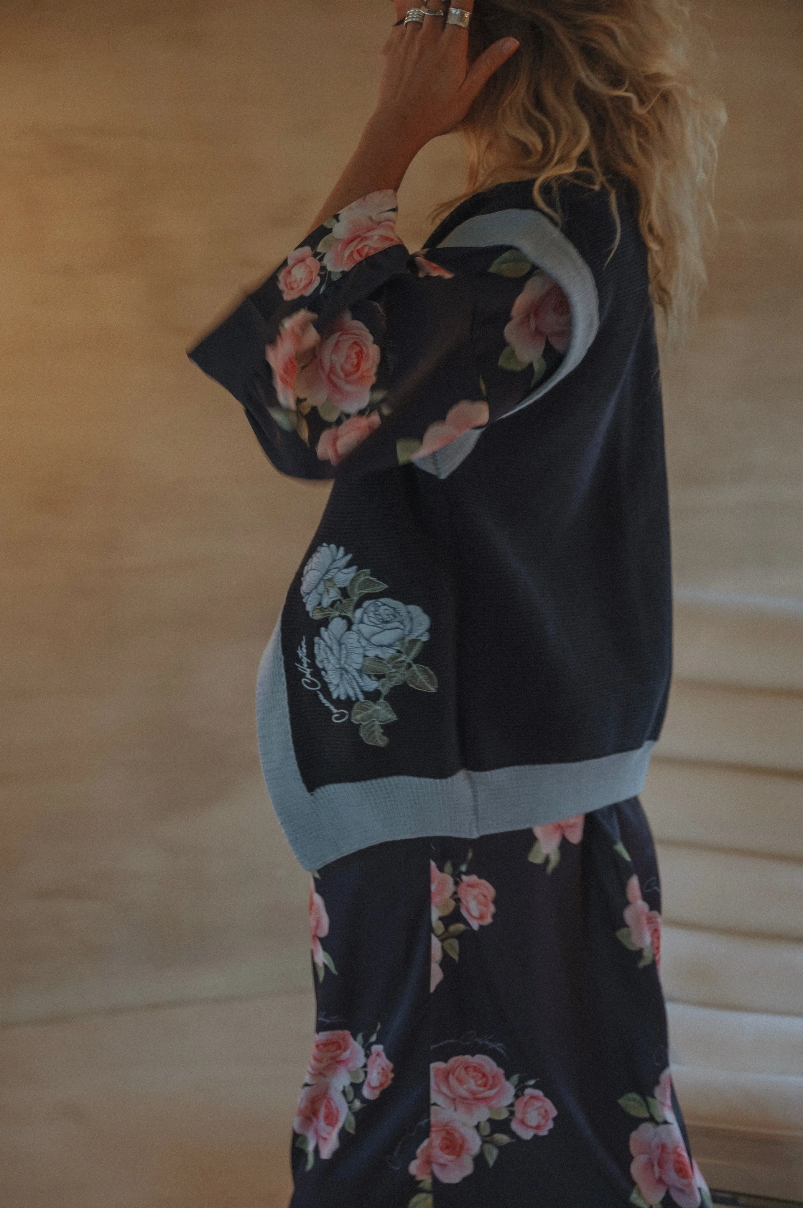 Rose Knitwear Vest Navy