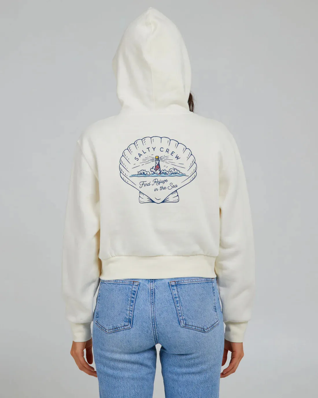 Salty Crew Scallop Crop Hoody