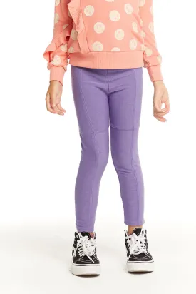 Seamed Panel Veronica Purple Jogger