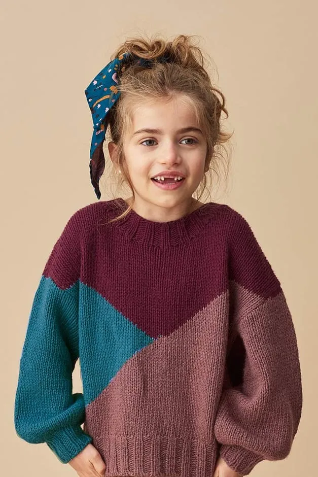 SOFT GALLERY TRICOLOR ESSY KNIT