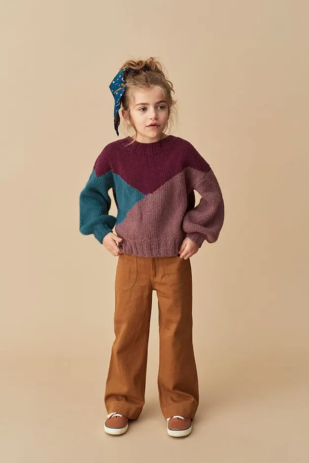 SOFT GALLERY TRICOLOR ESSY KNIT
