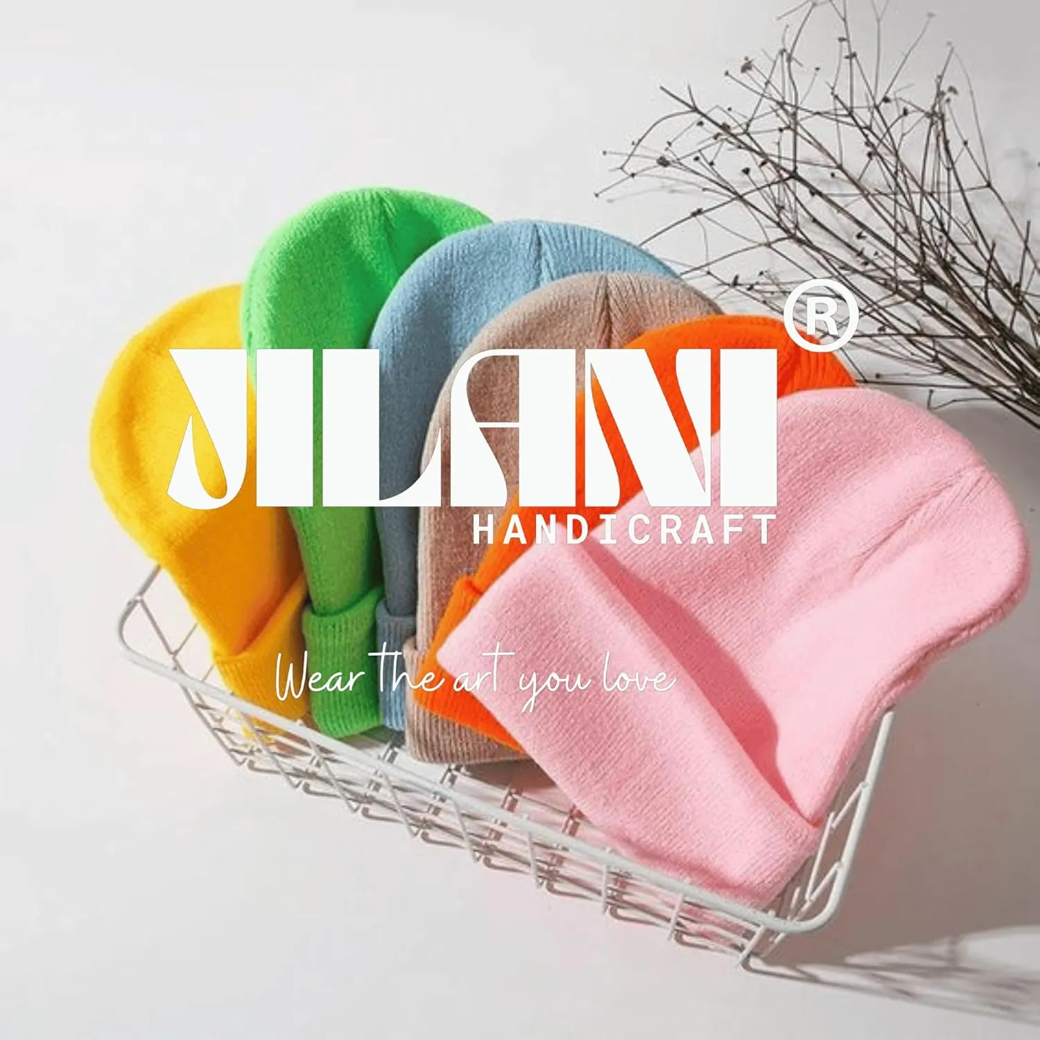 Soft Multicolor Winter Hats, Knitted Beanie Hats for Women & Men Knit Cuffed Beanies Women Plain Beanies