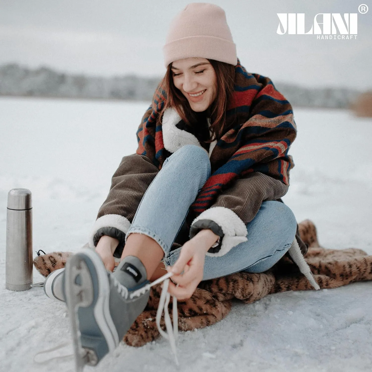 Soft Multicolor Winter Hats, Knitted Beanie Hats for Women & Men Knit Cuffed Beanies Women Plain Beanies