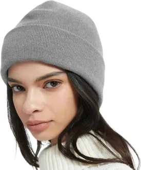 Soft Multicolor Winter Hats, Knitted Beanie Hats for Women & Men Knit Cuffed Beanies Women Plain Beanies