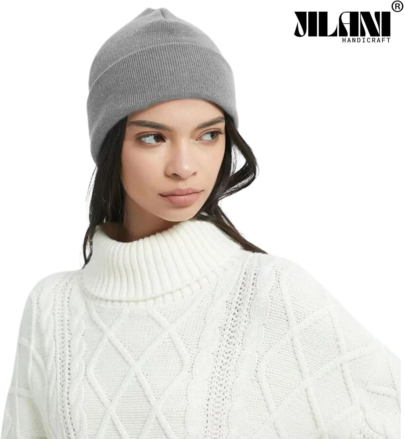 Soft Multicolor Winter Hats, Knitted Beanie Hats for Women & Men Knit Cuffed Beanies Women Plain Beanies