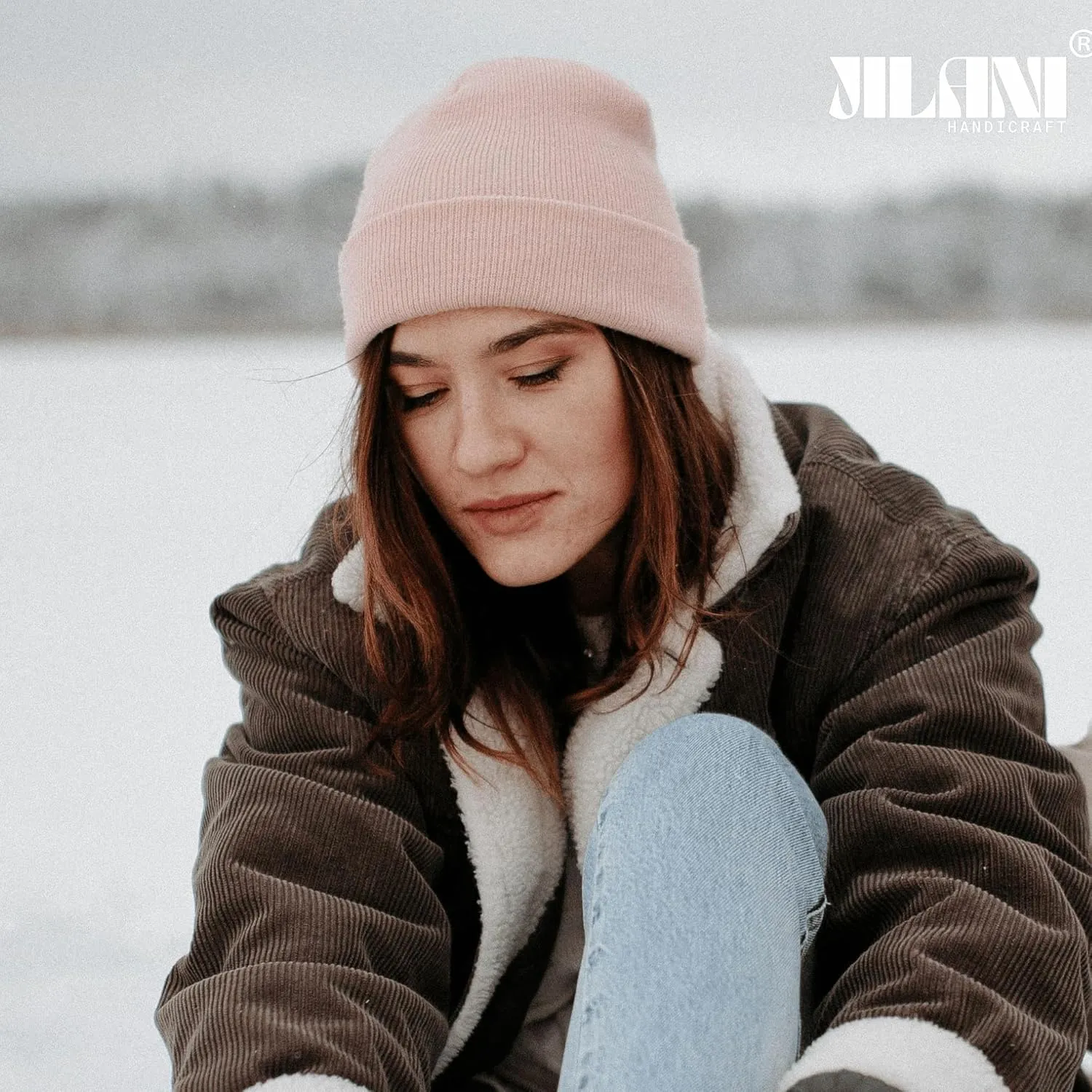 Soft Multicolor Winter Hats, Knitted Beanie Hats for Women & Men Knit Cuffed Beanies Women Plain Beanies