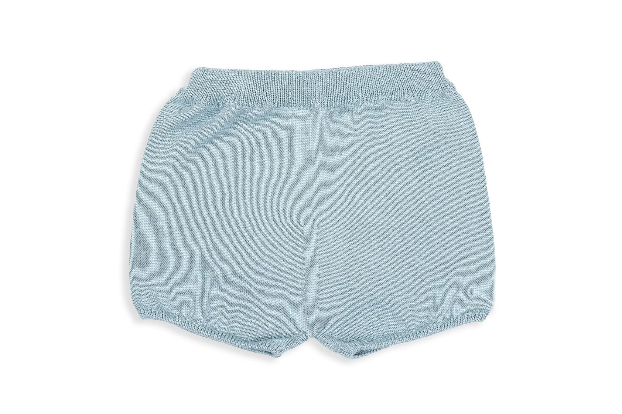 Solid Mint Two-Piece Knit Shorts Set