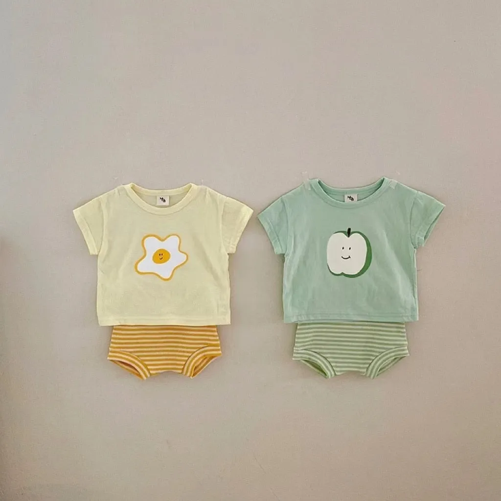 Summer Fruit Tee & Shorts Set