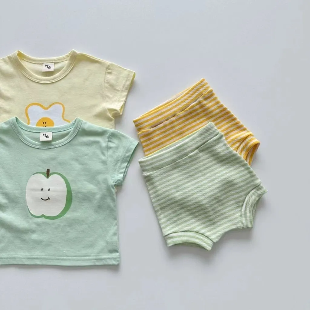 Summer Fruit Tee & Shorts Set