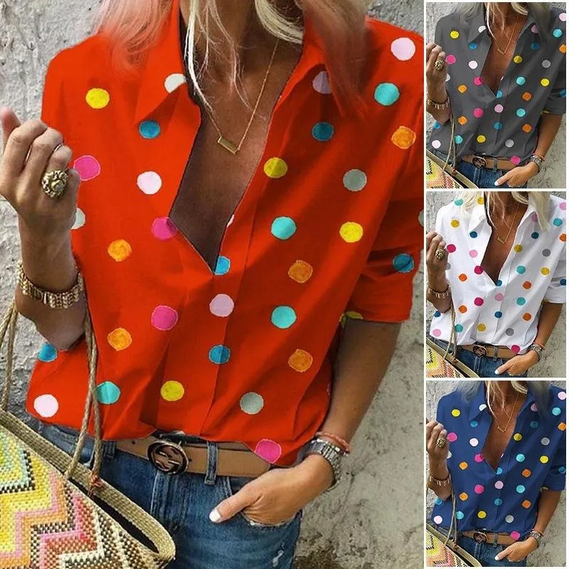 Summer Printed Breathable Dot Pullover Shirt