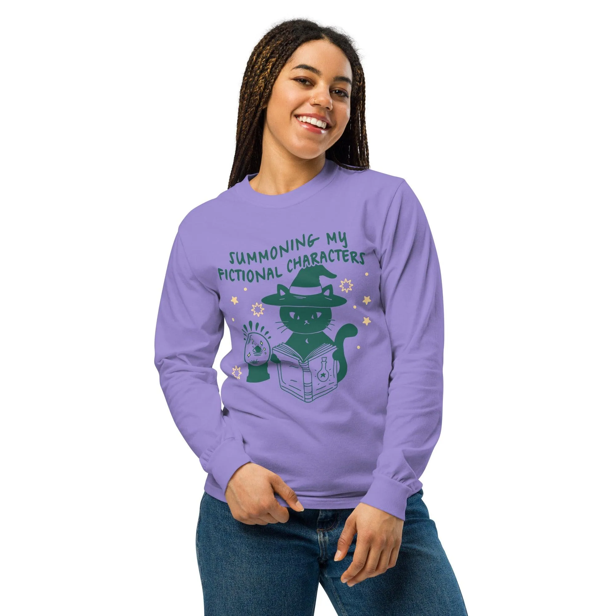 Summoning My Fictional Characters Long Sleeve Tee Shirt
