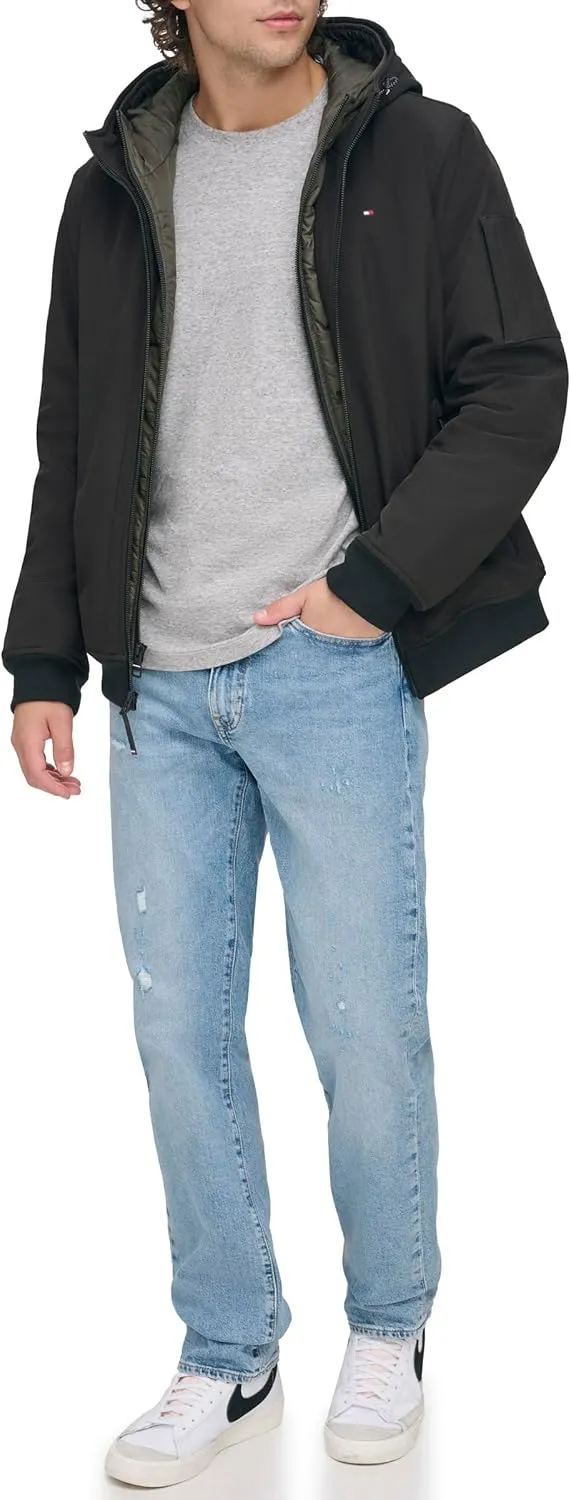Tommy Hilfiger Men's Soft Shell Active Filled Bomber Jacket