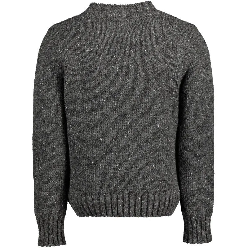 Tonal Stripe Sweater – Charcoal and Black – McConnell
