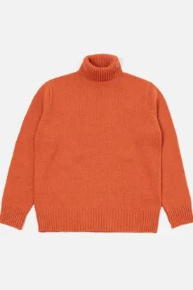 Universal Works - Roll Neck In Orange Eco Wool