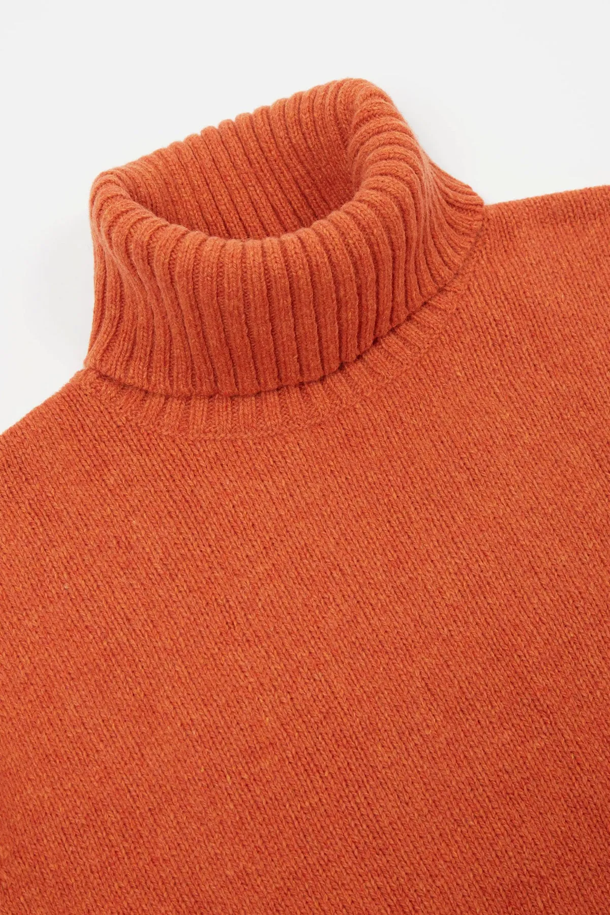 Universal Works - Roll Neck In Orange Eco Wool