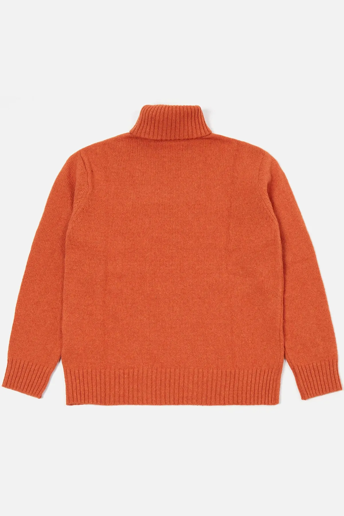 Universal Works - Roll Neck In Orange Eco Wool