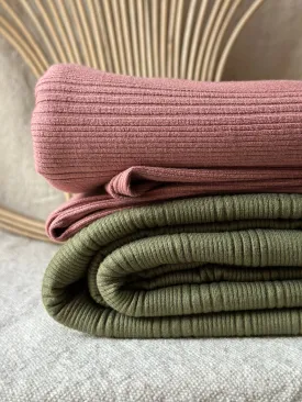 Variegated rib knit