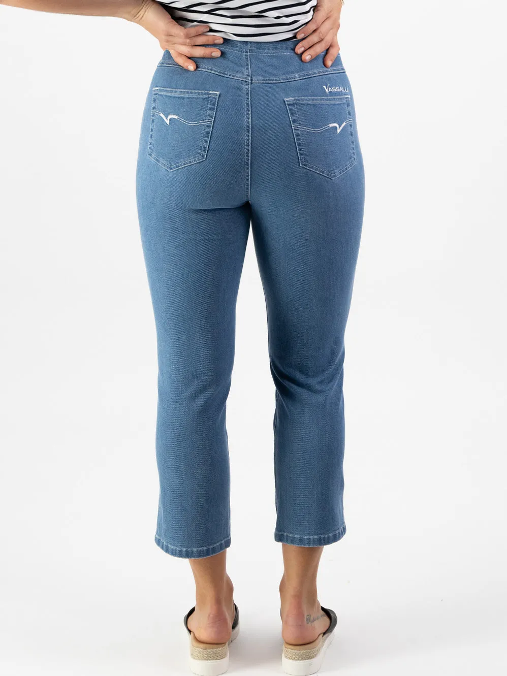 VASSALLI SLIM LEG 7/8 PULL ON JEAN