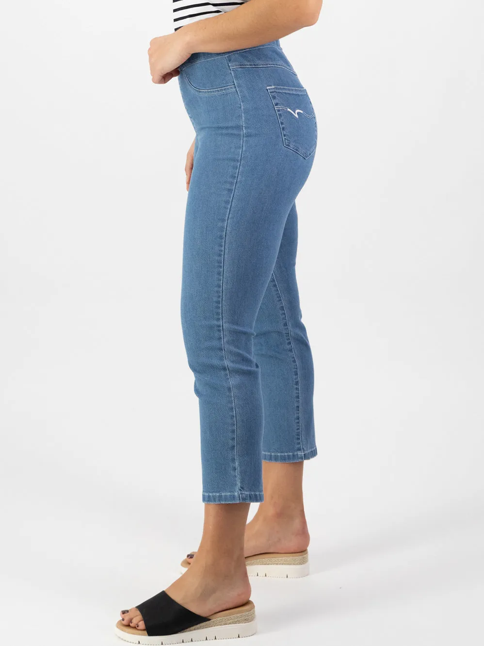 VASSALLI SLIM LEG 7/8 PULL ON JEAN