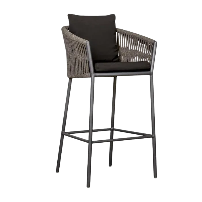 Washington Rope Bar Stool (Agora Cushion)