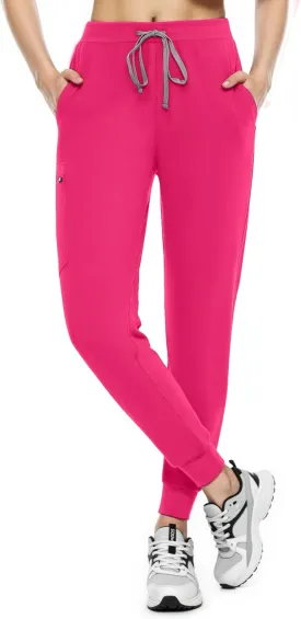 Women's Scrub Pants, Lightweight Soft Stretch Yoga Jogger with Elastic Drawstring Waistband, Mid-Rise Slim Fit Cargo Pants