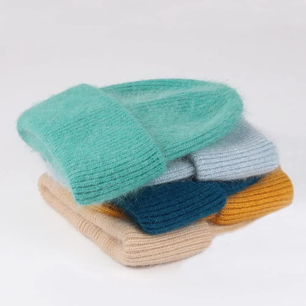 YM YOUMU Women Puffy Soft Slouchy Cuffed Beanie Hats Winter Lightweight Knit Fisherman Cap