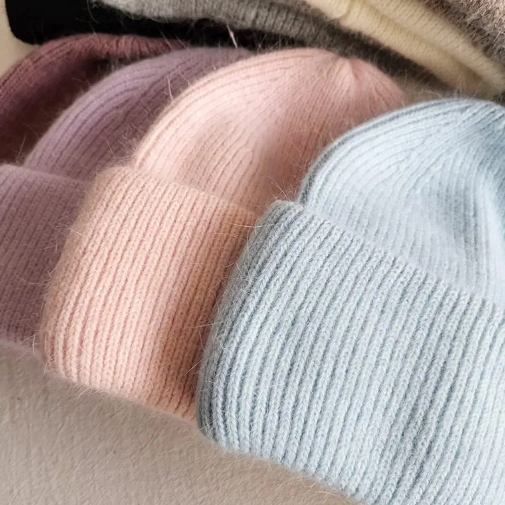 YM YOUMU Women Puffy Soft Slouchy Cuffed Beanie Hats Winter Lightweight Knit Fisherman Cap